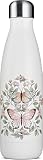 Burde Thermosflasche Butterflies 500 ml: Flasche aus hochwertigem Edelstahl.