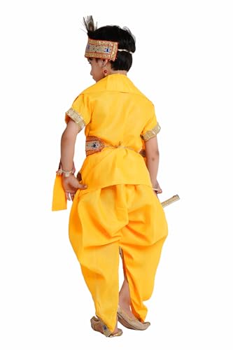 Image of Kaku Fancy Dresses Ramayan Costume for Kids | Infant Baby Ram Dress | Mata Sita /Seeta Costume | Hanuman Costume for Boys with Accessories