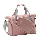 KIXZSAZ Große Pickleball Tasche für Damen, pink, praktische Pickleball Schlägertasche für...