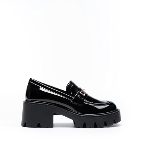 Image of DREAM PAIRS Women Loafers Platform Chunky Heel Slip On Lug Sole Casual Dressy Office Business Shoes