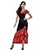 Smiffys Women's Flamenco Senorita Costume, Dress and Headpiece, Around the World, Serious Fun, Size 10-12, 45514