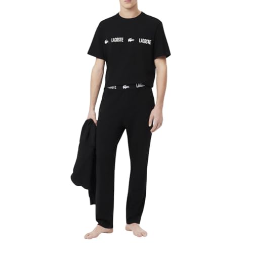 Lacoste mens Straight Fit Pajama Pant With Croc Waistband2