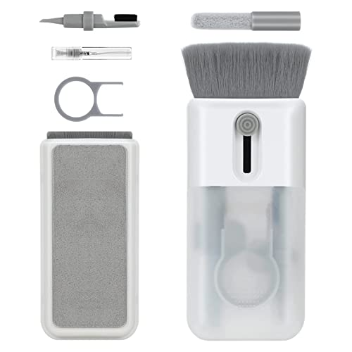 Accesorios De Computadoras, Personal Computer Limpiador de Teclado/Laptop, 6 en 1 Kit de Limpieza Portátil para Airpods Teléfonos Cámaras Pantalla Limpiador Multiuso de Audifonos/Reloj/Pc/Computadora...