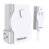 Stanley 31162 Remote Control Twin, Grounded 2-Outlet Indoor Wireless Remote,White