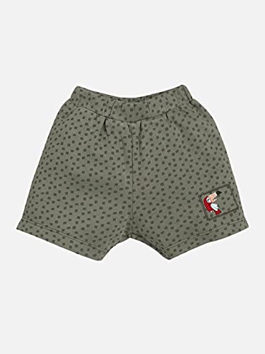 Image of BABY GO 100% Pure Cotton Kids T-Shirt &Shorts for Baby Boys (3-6 Months, OLIVE3)