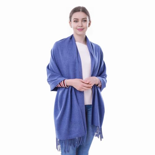Image of Pashmina Scarf and Shawl - Soft Women Pashminas Wrap for Wedding Evening Party dresses