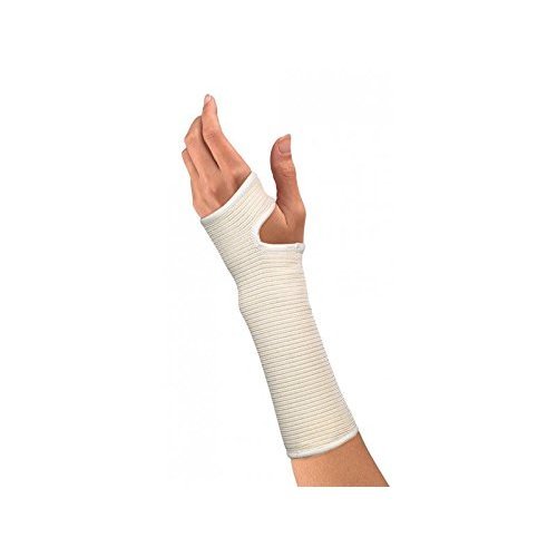 Attelle poignet élastique Mueller stabilisatrice et confortable en taille LG couleur beige