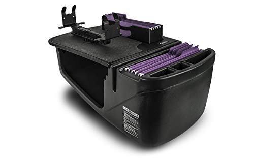 Image of AutoExec AE-FMEF-PS-BT Efficiency FileMaster Car Desk for Your Vehicle Workstation and Mobile Office, Black with Printer Stand | Printer Stand, Vehicle Workstation, Mobile Office