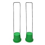 Get Out! Bucket Stilts in Green - Kid Stilt 2-Pack (Pair) Walking Cups for Children - Kids Stepper Toy Walking Stilts