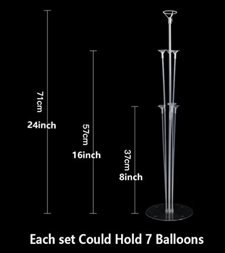 4 Sets Of Balloon Table Stand Kit, Reusable Clear Table Balloon Centerpiece Stand Table Desktop Holder For For Birthday Wedding Party Festival Event Balloon Decorations #TOP2