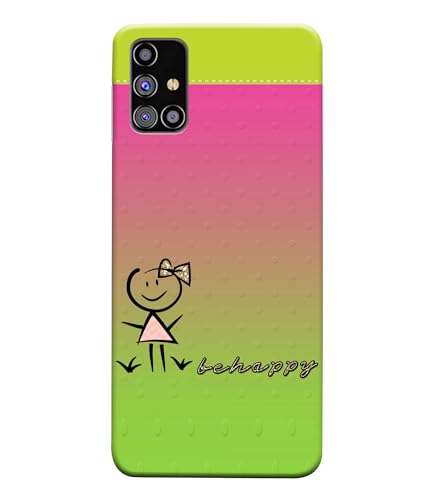Image of Be Happy Printed Hard Back Case Cover Compatible for Samsung Galaxy A22 4G (Multicolor) - D1664