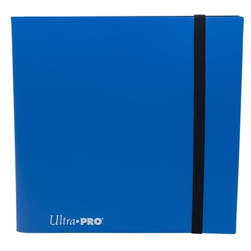 Image of Ultra PRO - Eclipse 12-Pocket Pacific Blue PRO-Binder for 480 Cards Standard Size Cards, Protects Collectible Cards, Gaming Cards and Sports Cards In Ultra PRO Deck Protector Sleeves