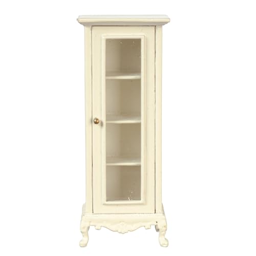 Meuble de salle de bain miniature JBM 1:24, une pièce de collection en émail crème