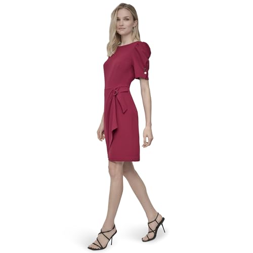Image of DKNY Women's Short Sleeve Mini Sheath Dress