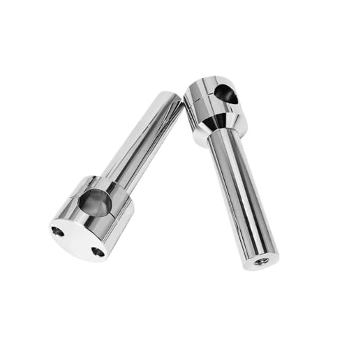 Kit d'adaptateur de guidon de moto rond noir 22mm 25mm