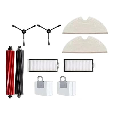 Compatible For Roborock,Q8 Max Q8 Max Plus Q8 Max+ Q5 Pro/Plus Replacement Parts Accessories Main Side Brush Filter Mop Dust Bag(10PCS-B)