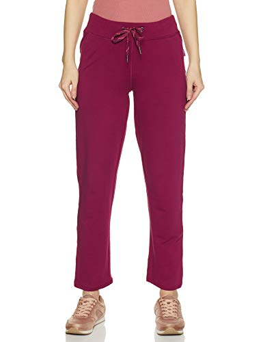 Image of Van Heusen Women's Cotton Lounge Pants | Drawstrings & Side Pockets | Cotton Stretch | Smart Tech finish | Sweat Absorbent | Breathable Fabric | At home pyjamas | Everyday Comfort | Solid Colors | Style 55302