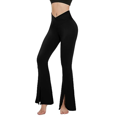 ACTINPUT Yogahose Damen Schlaghose High Waist Flared Leggings Bootleg...