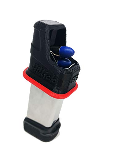 3D Printed Magazine Speed Loader Designed to fit Sig P365 Springfield Hellcat Walther P99C, Canik TP9, Taurus GX2 GX4 PT809 809C PT24/7 PT92, PT99, TH9 Ruger Max-9 S&W Shield Plus, QL9P (Red Stripe)