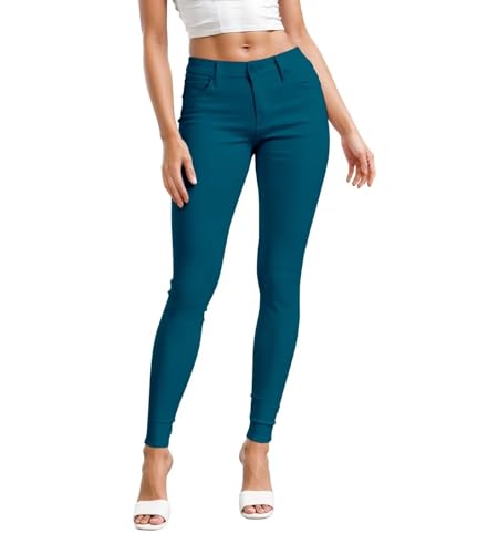 7 Best Colored Jeans for Women That Add a Fun Twist to Outfits 6 Hybrid & Company Womens Comfy Skinny Leg Pants