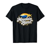 Mountain Mama West Virginia with Mountain Scene Retro T-Shirt