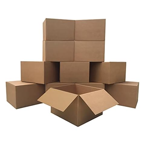 uBoxes Large Moving Boxes 20" x 20" x 15" (Pack of 12) Cover