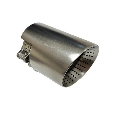 Embout pot d'échappement en acier mat de 120 mm avec silencieux AK ouvert