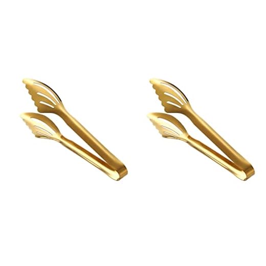BESTonZON Tostadores De Pan Mini Alicates Mini Pinzas 2 Pinzas de Inoxidable para Alimentos Pinzas para Pan Pinzas para Alimentos Pinzas para Mini Hamburguesas Torradoras De Pan Tostadoras Pan