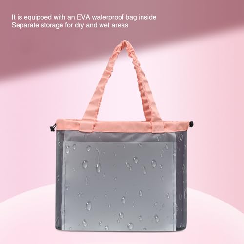 Small Gym Bag for Women Tote Bag,Travel Duffle Bag Carry Weekender Bag with Wet Compartment Pink4