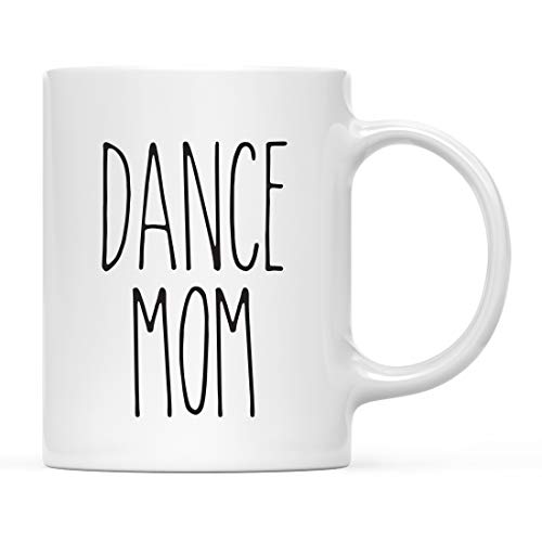 Andaz Press Keramiktasse mit Aufschrift "Dance Mom", 325 ml, inklusive Geschenkbox, minimalistisch, Geschenkidee für Geburtstag oder Weihnachten Cover