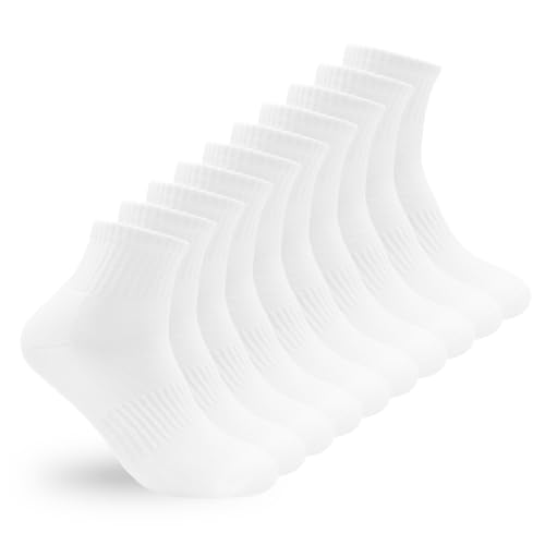 Image of bigvalley Women's Ankle Athletic Socks - Breathable, Cushioned, Running & Sports Cotton Quarter Socks with Arch Support