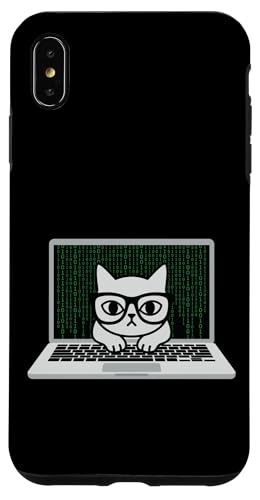 Funny Coding Cat Computer Tech �\�t�g�E�F�A�J���҃G���W�j�A �X�}�z�P�[�X iPhone XS Max �p