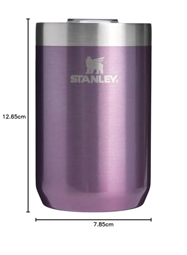 Image of STANLEY Everyday Camp Cup 12 oz | Drink Through Lid | Cup for Coffee, Tea and Drinks | Insulated Stainless Steel | BPA-Free | Wisteria Shine