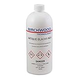 Birchwood Technologies Antique Black M24 - cold brush on traditional patina solution to create black aged and distressed look on copper, brass, and bronze (1 Quart)