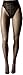 Hanes Silk Reflections Women's French Cut Lacy Pantyhose, Barely Black, C/D