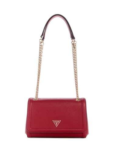 GUESS Schultertasche Umhängetasche Noelle II Convertible Xbody Flap Bag Garnet dunkelrot