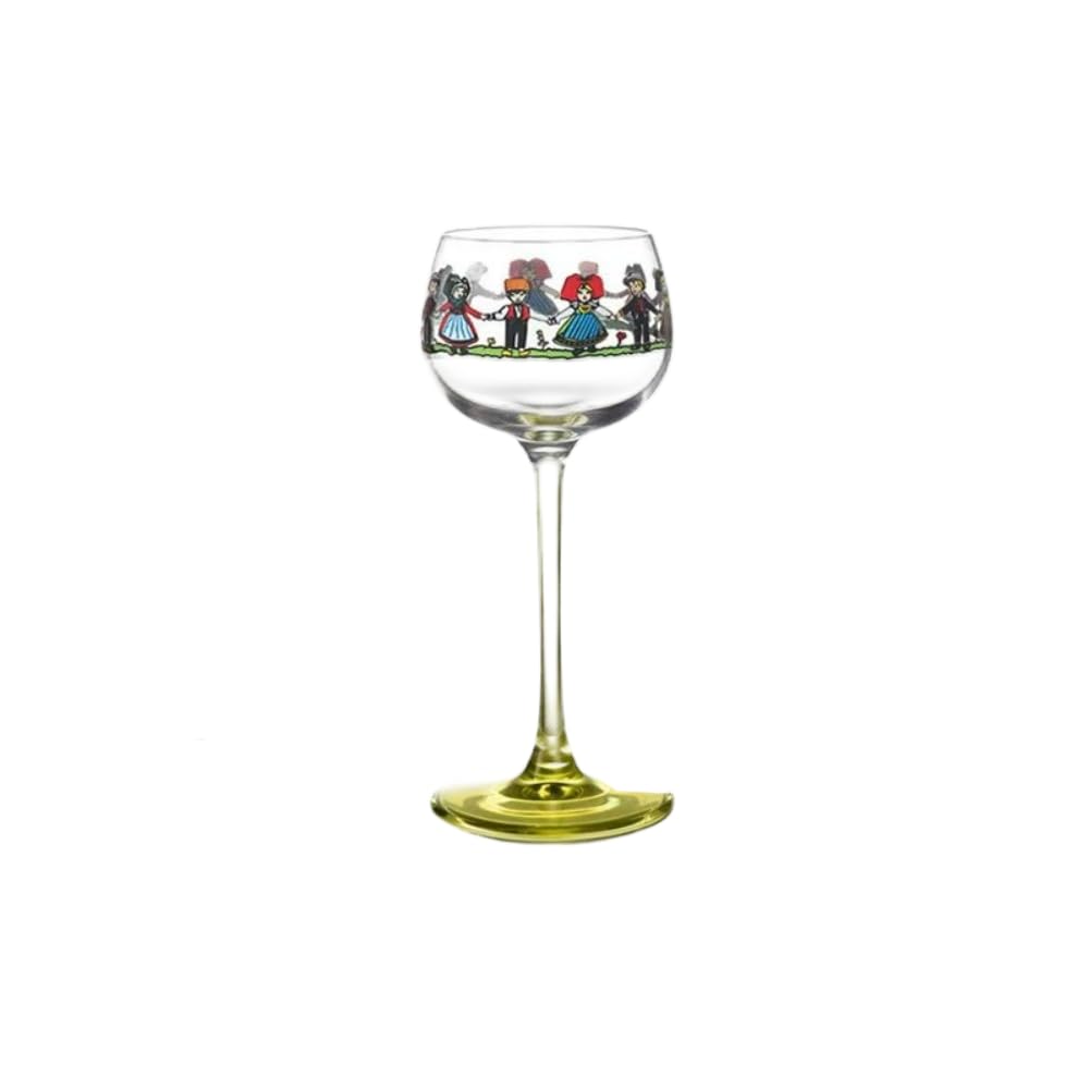 Verre à vin dessin animé pour cocktail anniversaire et mariage
