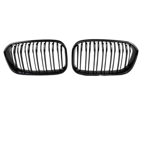 Calandre pour BMW Série 1 F20 F21 double lame noir brillant pour pare-chocs avant