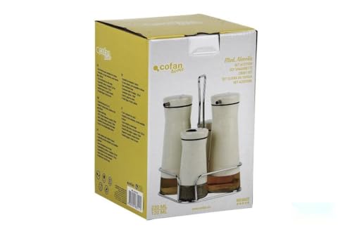 set de aceitera - 230 ml y 120 ml, fabricadas en cristal resistente, diseño práctico y moderno, ideal para almacenar aceites y vinagres.