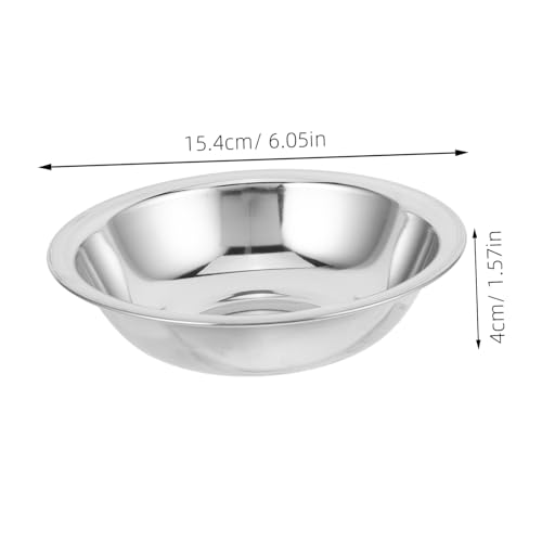 Alipis 6pcs Tazones Mezcladores de Acero Inoxidable miniatura 2