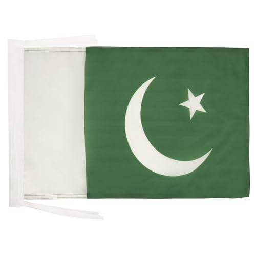 AZ FLAG - Drapeau Pakistan - 45x30 cm - Pavillon Pakistanais 100% Polyester Avec Deux Cordelettes - 20g