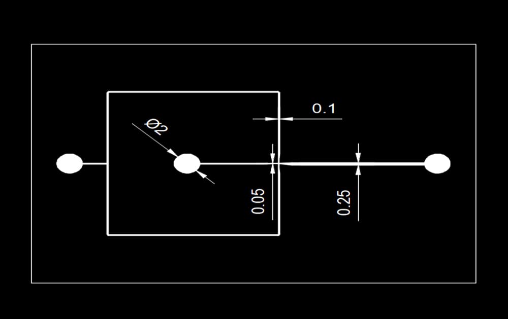PDMS Microfluidics Cross Drop Chip Board – 1 Stück for die Tröpfchenerzeugung und Mikrosphärenbildung im Labor(0.05mm Cross Drop)
