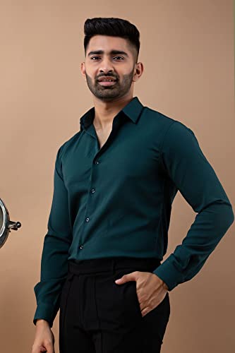 Image of MAMRAJ Men's 100% pure Giza Cotton Unstitched Shirt,Kurta Pyjama Fabric By Meters ( Ethnic, Formal, Casual, summer wear.) ( Trendy Satin Shirts )