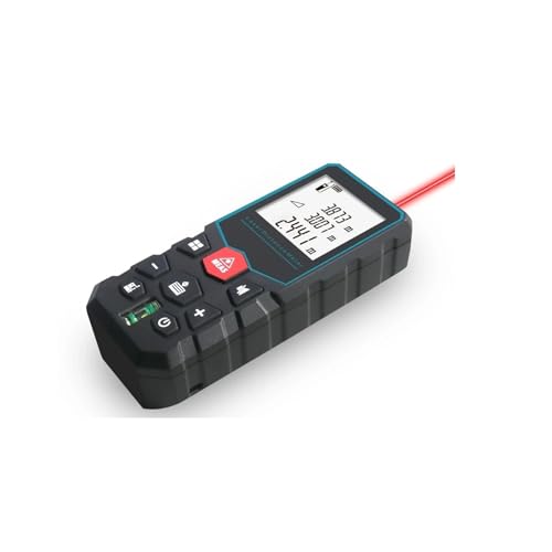 Cinta métrica láser X5 de 40 m, medidor de Distancia láser de Alta precisión, Ruleta con múltiples Funciones de medición y Regla electrónica.(80m)
