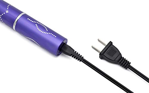 Foxfend Spark Lipstick Stun Gun Women Self Defense Bright Led Flashlight - Rechargeable Battery (Purple) - Thumbnail 2