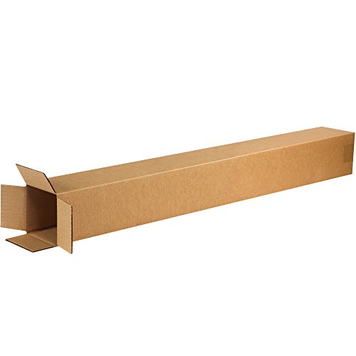 Image of BOX USA Shipping Boxes Medium 4 inchL x 4 inchW x 40 inchH 25-Pack, Cardboard Box for Shipping, Moving, Mailing, Packing, Packaging and Storage