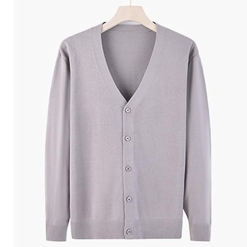Men's Cardigan Sweater V-Neck Button Knitted Sweaters Casual Slim Fit Long Sleeve Cable Knit Cardigans3