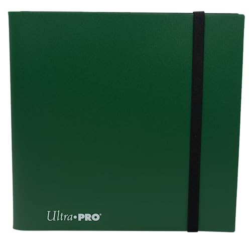 Image of Ultra PRO - Eclipse 12-Pocket Forest Green PRO-Binder for 480 Cards Standard Size Cards, Protects Collectible Cards, Gaming Cards and Sports Cards In Ultra PRO Deck Protector Sleeves