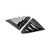 ruihe 2pc Rear Quarter Panel Window Side Louvers Vent Fit for Toyota Corolla Sedan 2019 2020 2021 2022 2023 2024