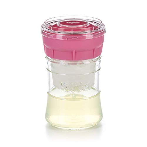 Kefirko Cheese Maker - El set ideal para preparar queso de kéfir en casa (Rosa)
